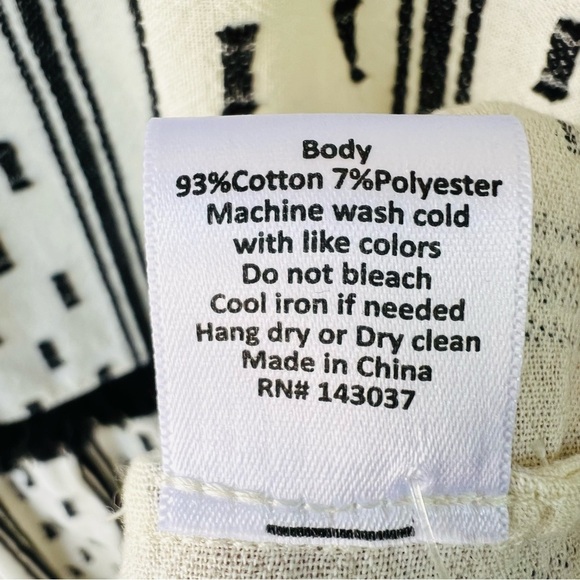 TUCKERNUCK HUNTER BELL BLACK WHITE TIERED MAXI DRESS SIZE LARGE - Picture 9 of 15